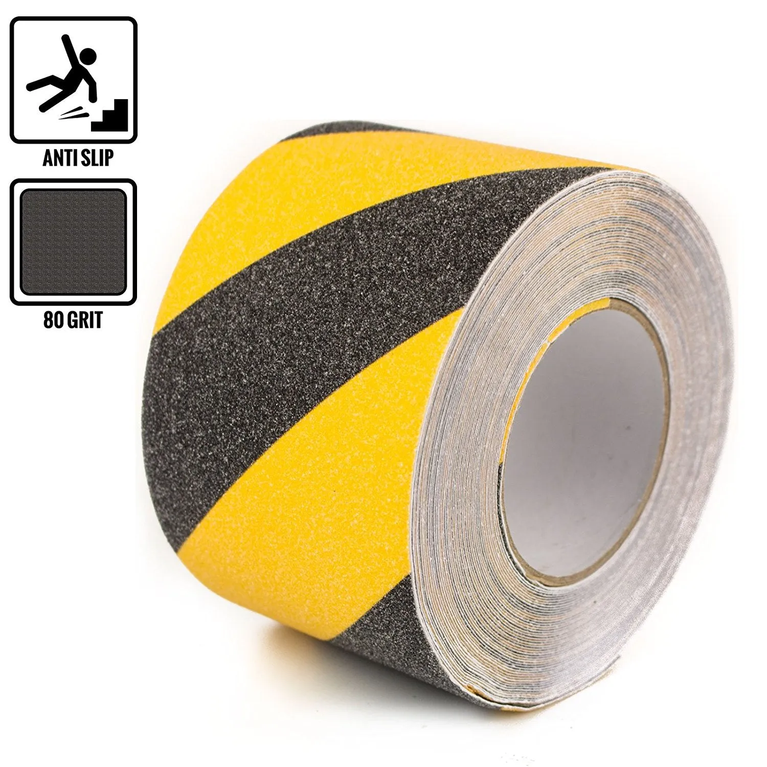 RK Safety 4" X 60' Black & Yellow Color Anti Slip Track Tape