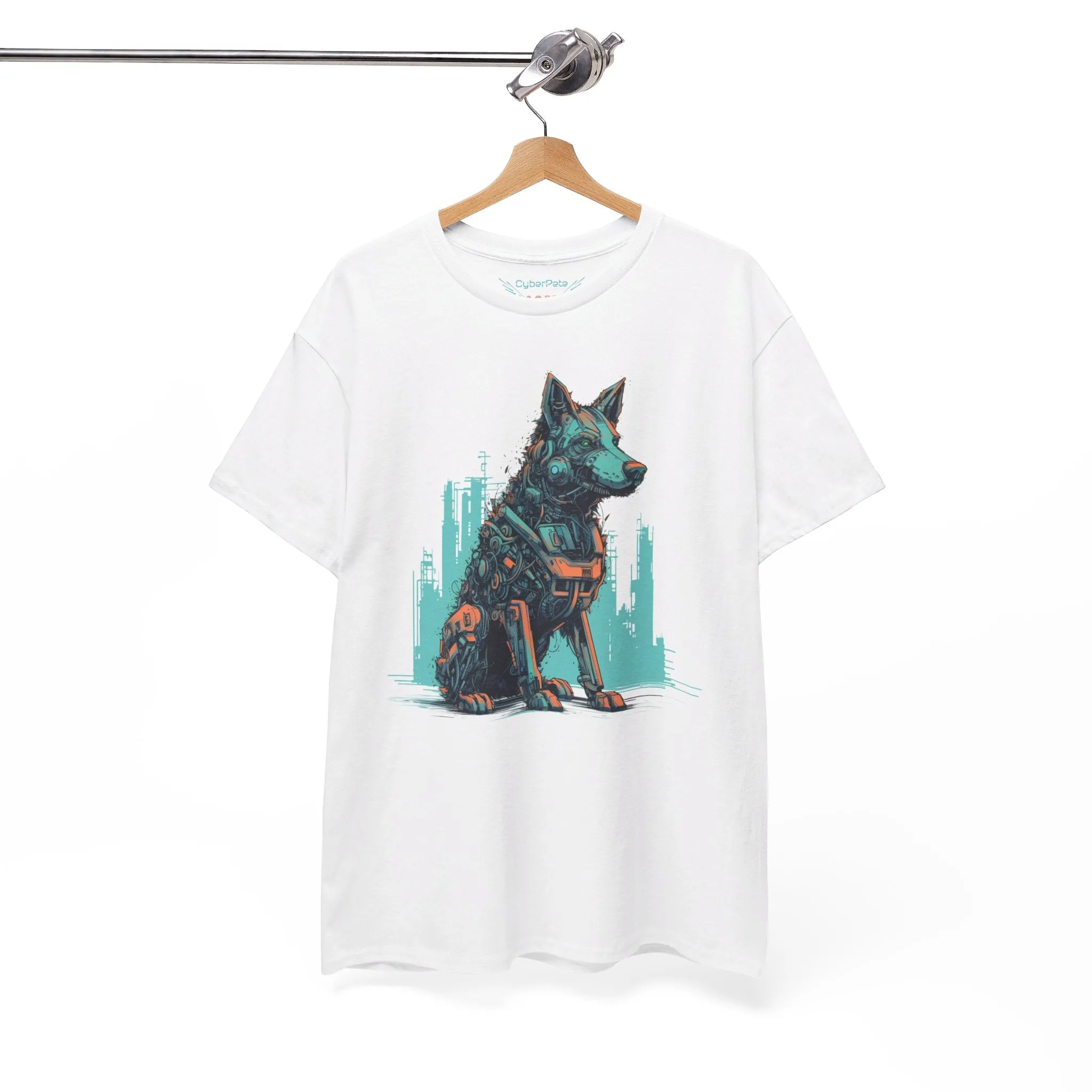 Roboter Schäferhund T-Shirt | T-Shirt für Sci-Fi Fans und Hundeliebhaber