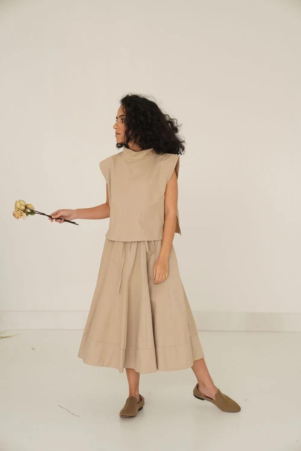 Runway Collection Kenton Skirt Set- Camel