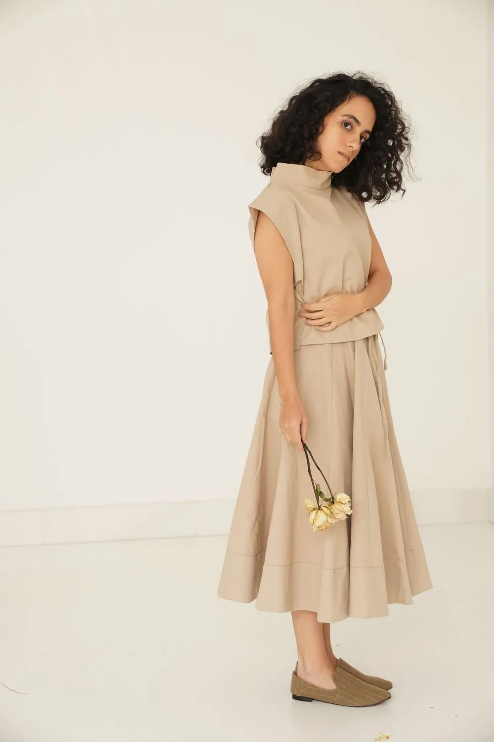 Runway Collection Kenton Skirt Set- Camel