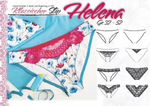 Schnittmuster von Lingeriememade Slip Helena Gr. 32 - 52, deutsch / german. PDF E-Book Slip/ Damenhöschen Nähen mit 16 Variationen. IDsmx3