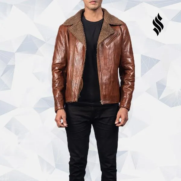 Shearling Brown Leather Jacket