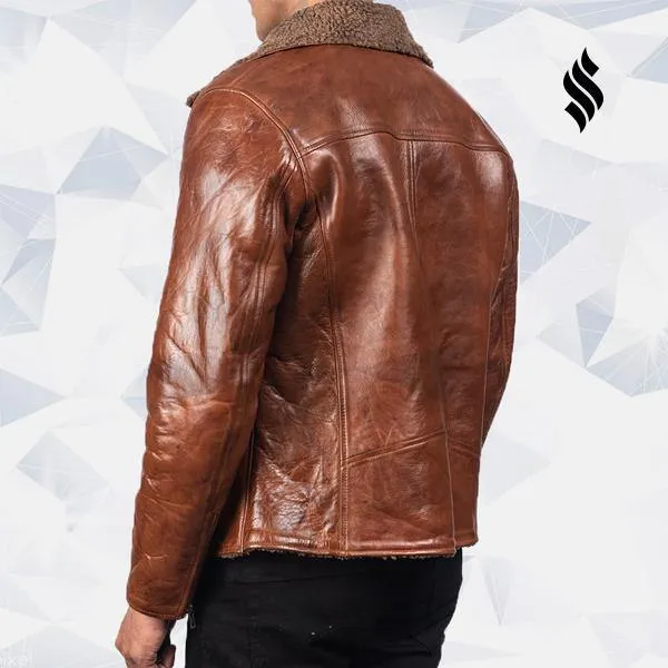 Shearling Brown Leather Jacket