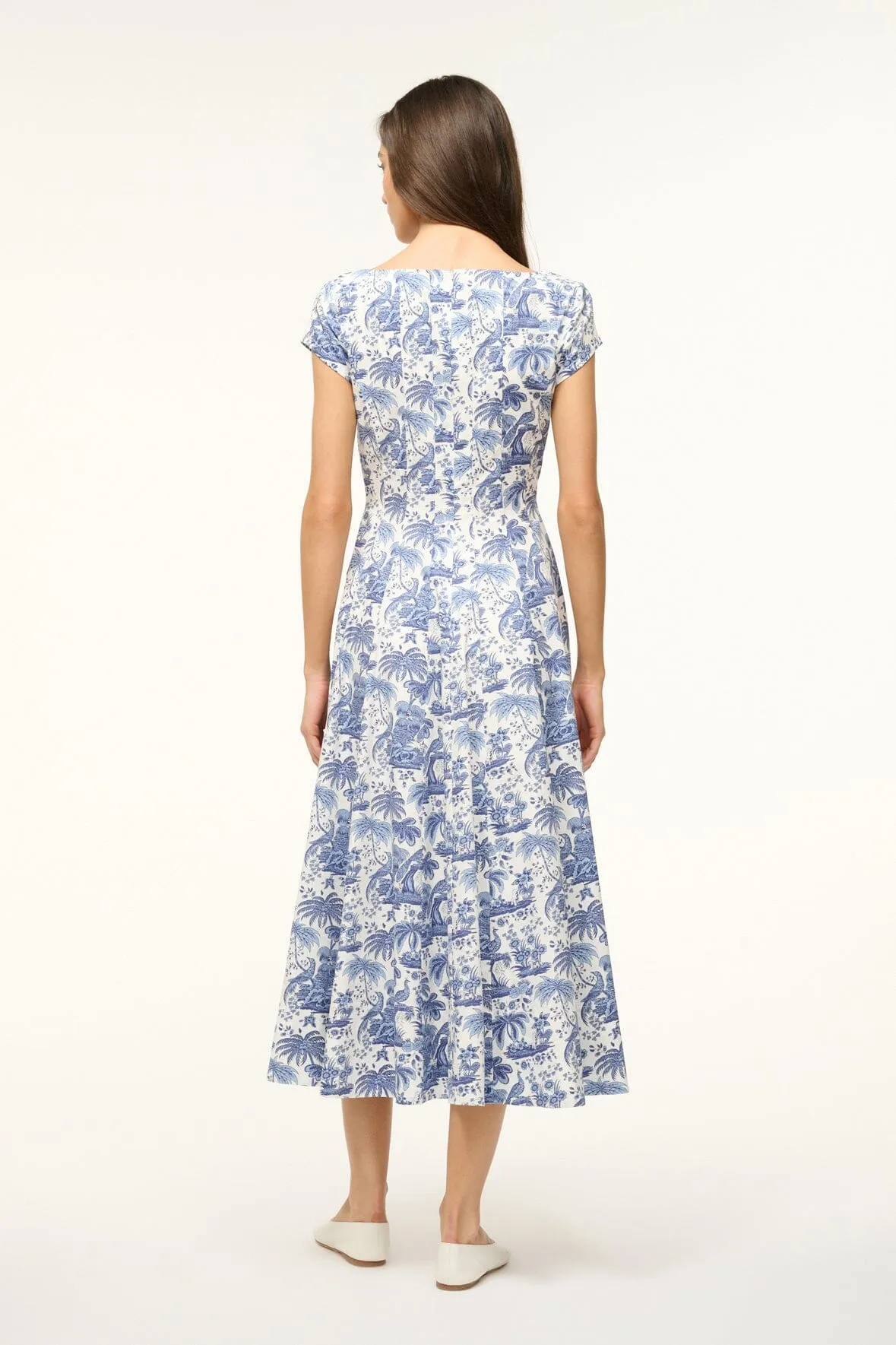 SHORT SLEEVE WELLS DRESS | BLUE TOILE