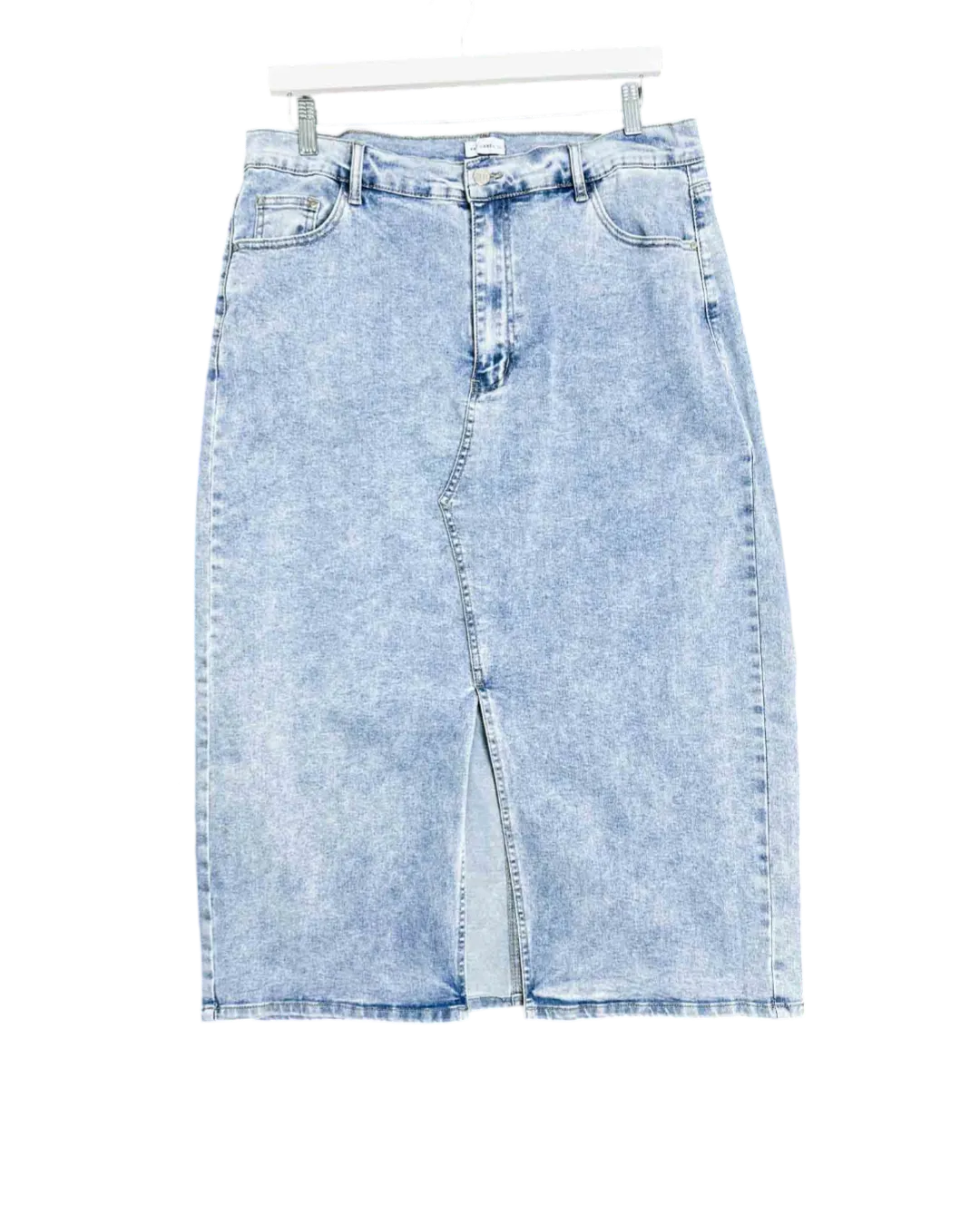 Size 20 | Fayt Blue Wash Denim Hudson Midi Skirt