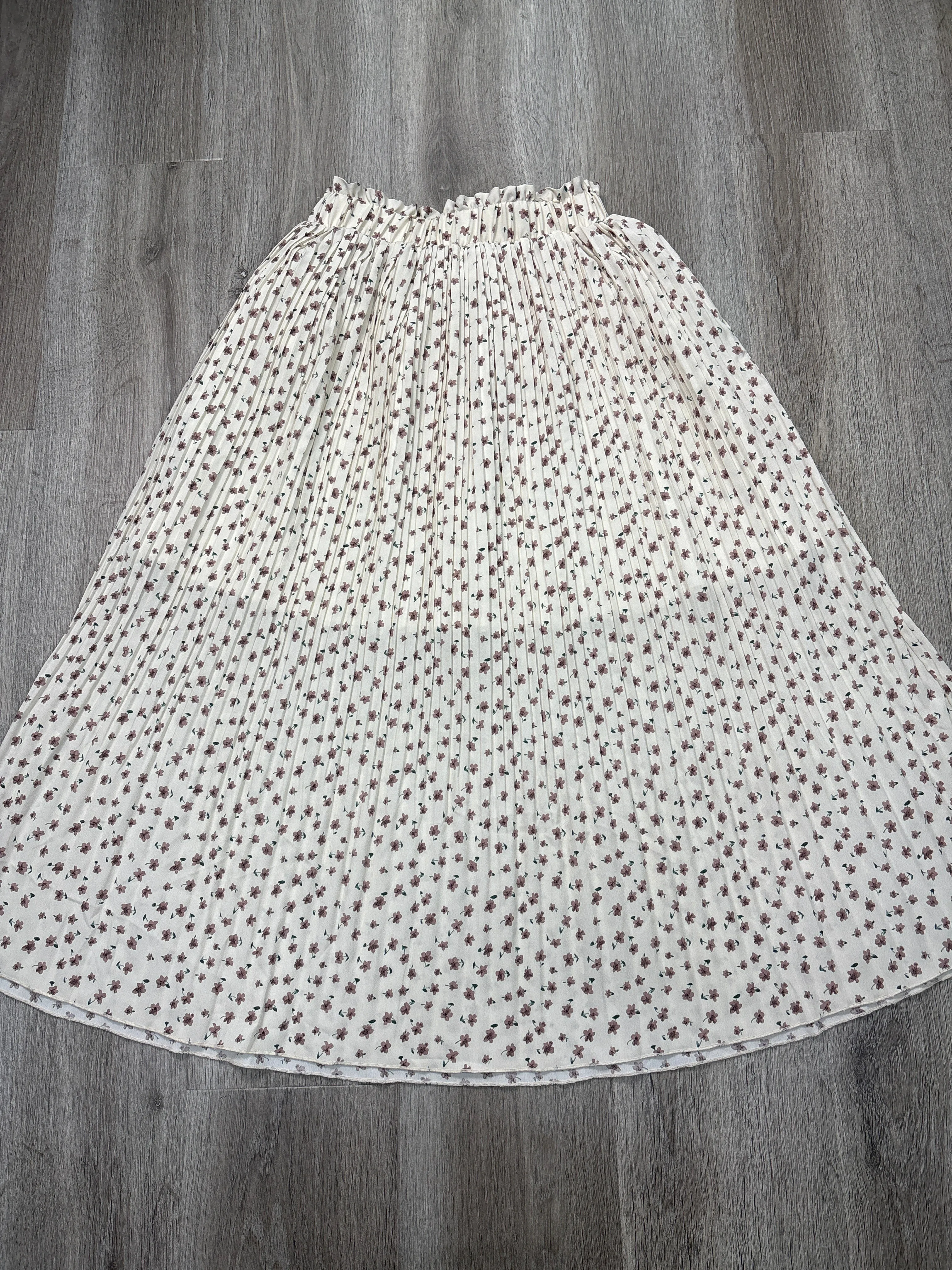 Skirt Midi By EXLURA  In Floral Print, Size: S