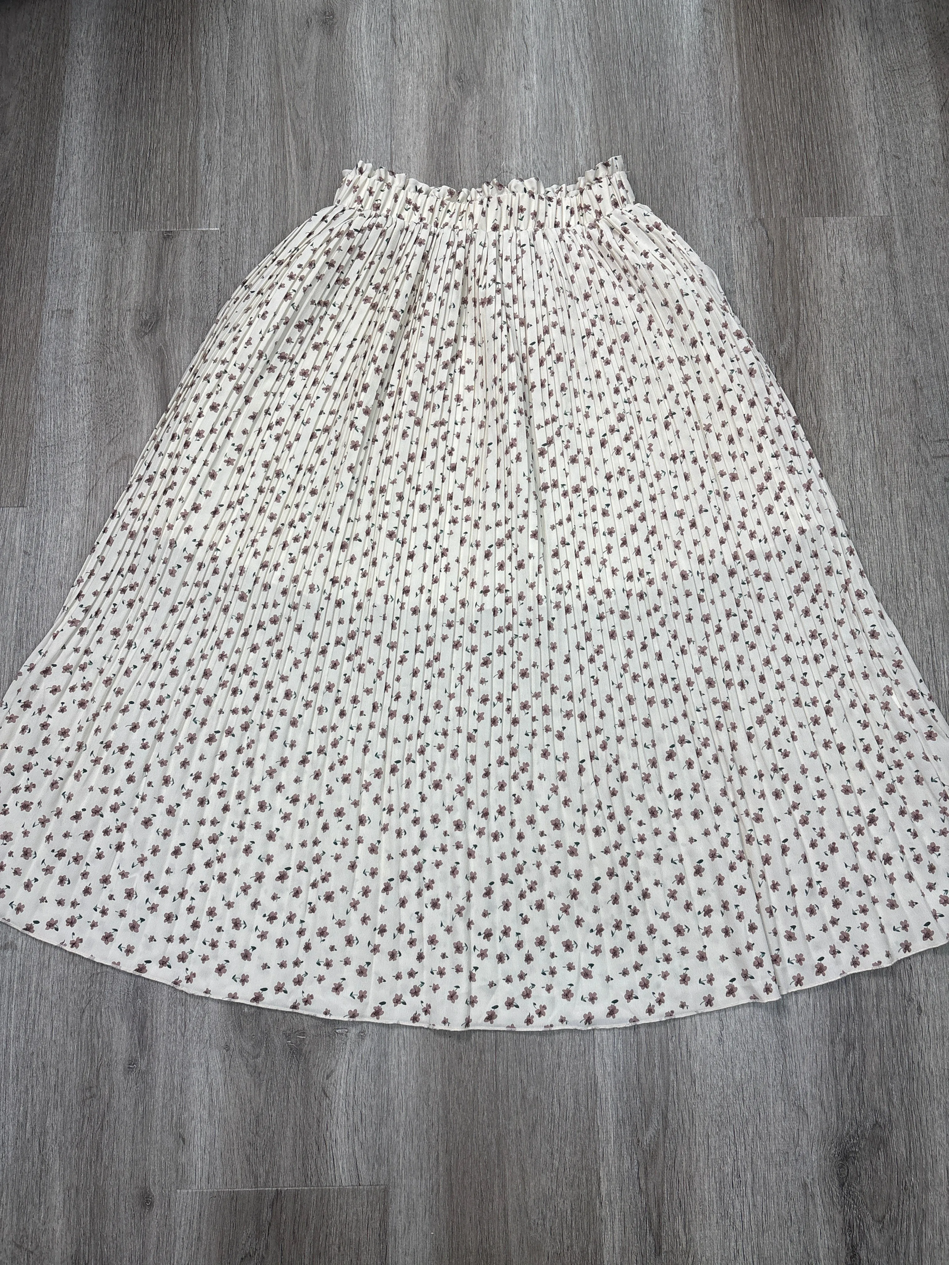 Skirt Midi By EXLURA  In Floral Print, Size: S