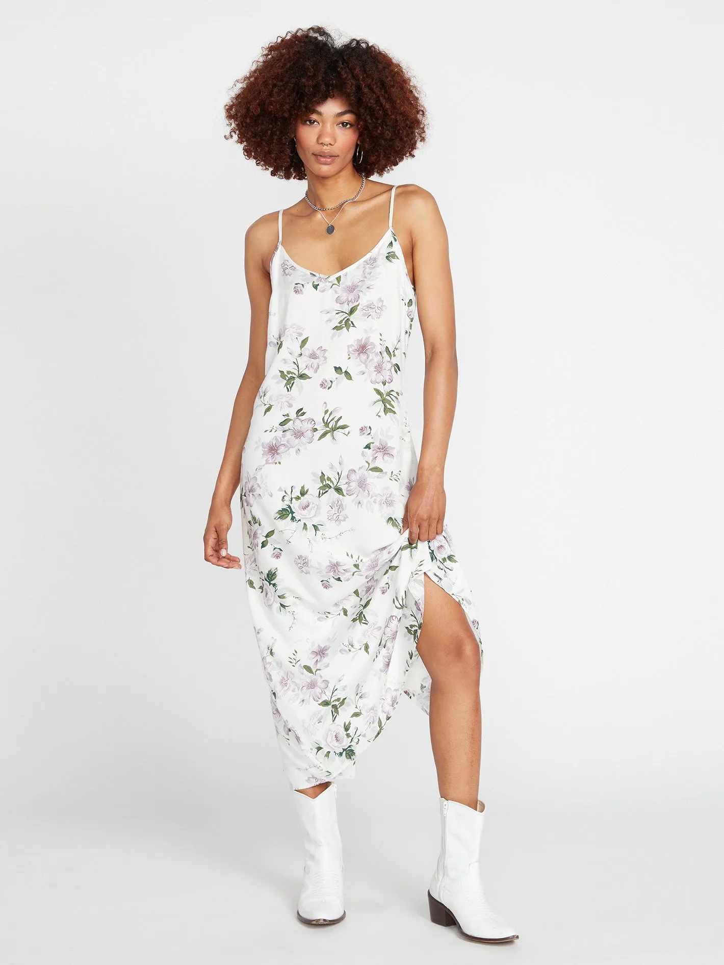 So Growmantic Midi Dress - Star White