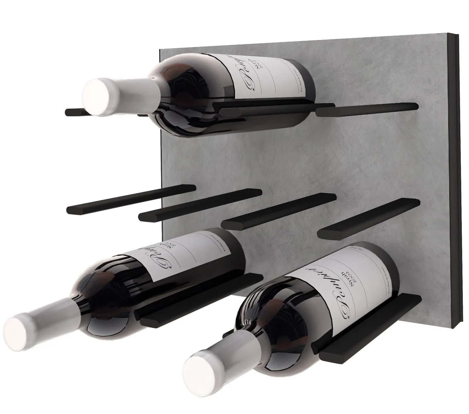 STACT Premier C-type Wine Rack - Concrete & Black