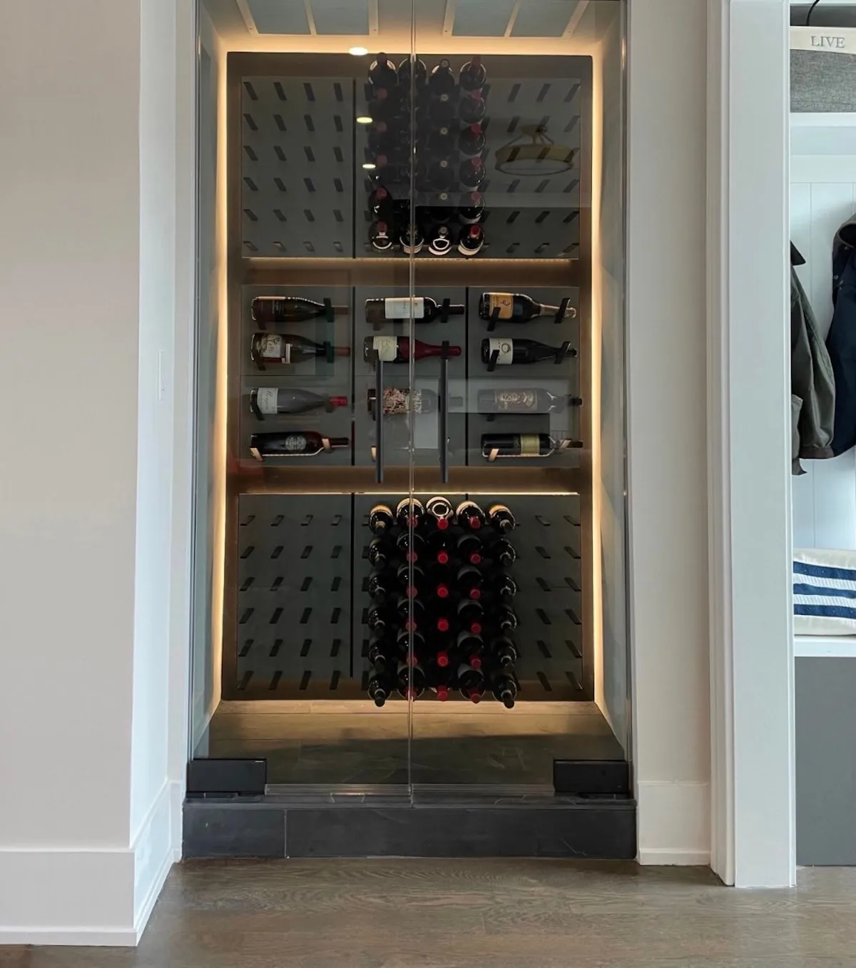 STACT Premier C-type Wine Rack - Concrete & Black