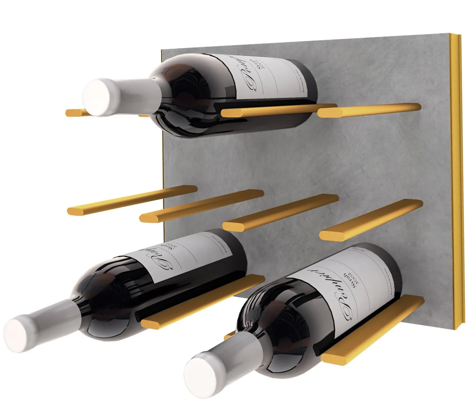 STACT Premier C-type Wine Rack - Concrete & Gold