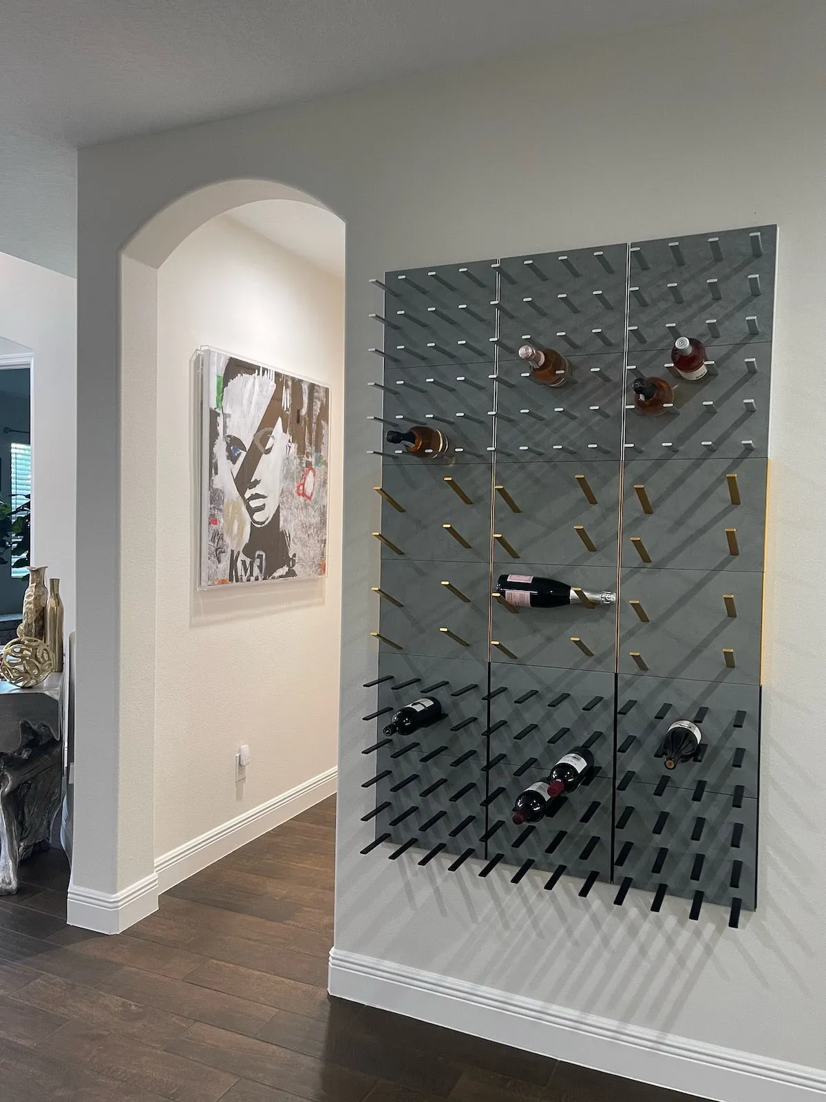 STACT Premier C-type Wine Rack - Concrete & Silver