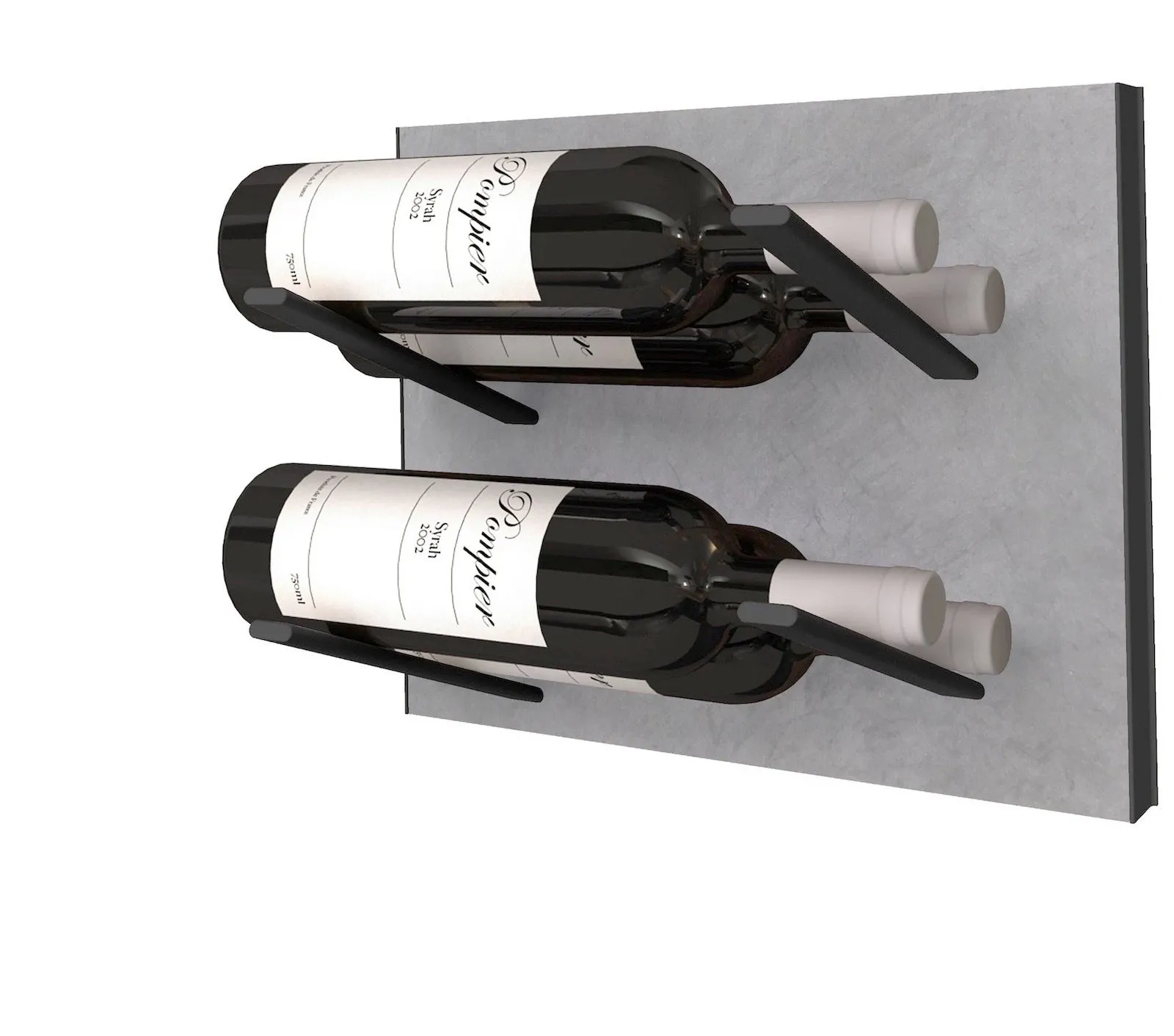 STACT Premier L-type Wine Rack - Concrete & Black