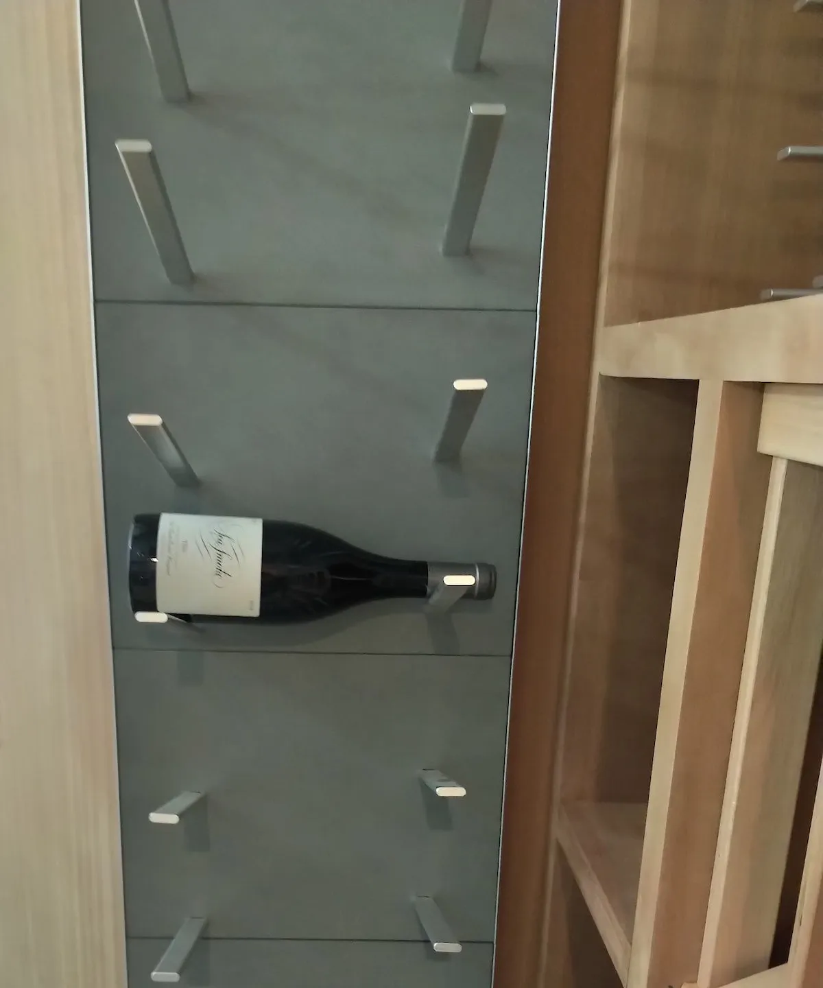 STACT Premier L-type Wine Rack - Concrete & Silver