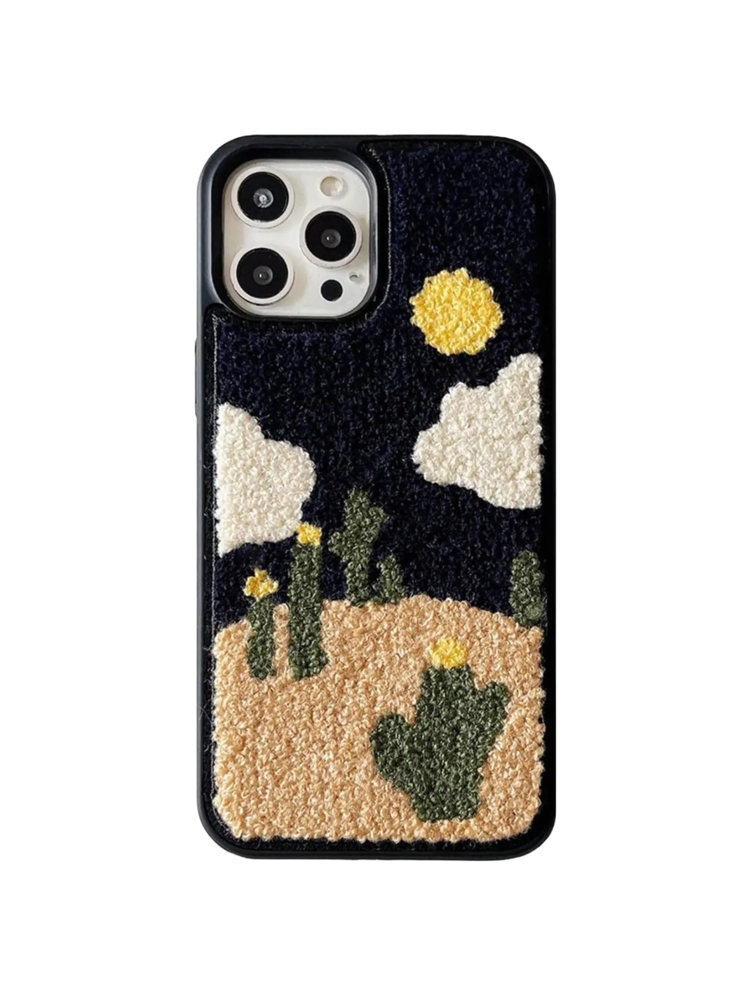 Sunflower Embroidered iPhone Case