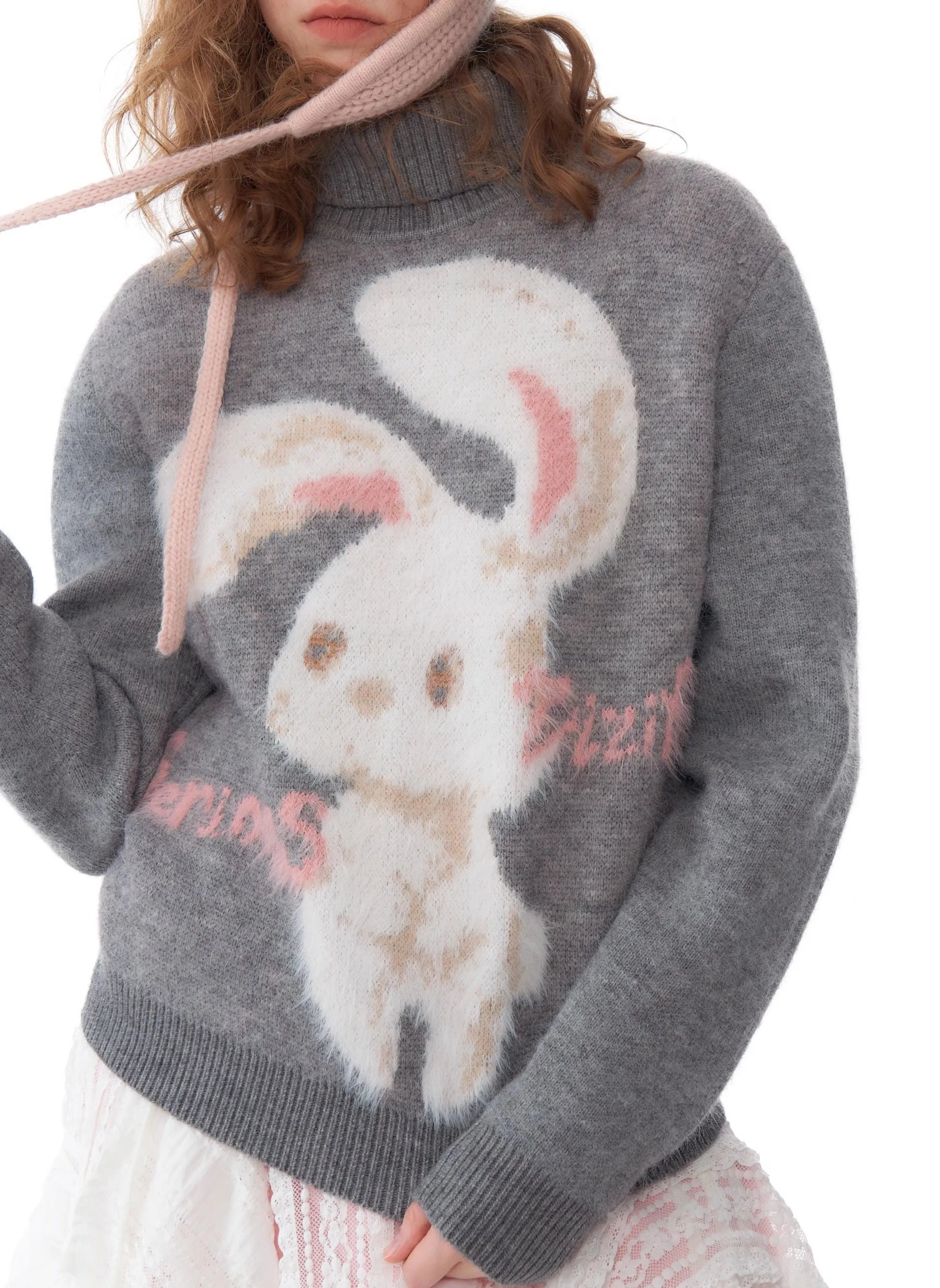 Sweet Bunny Turtleneck Sweater