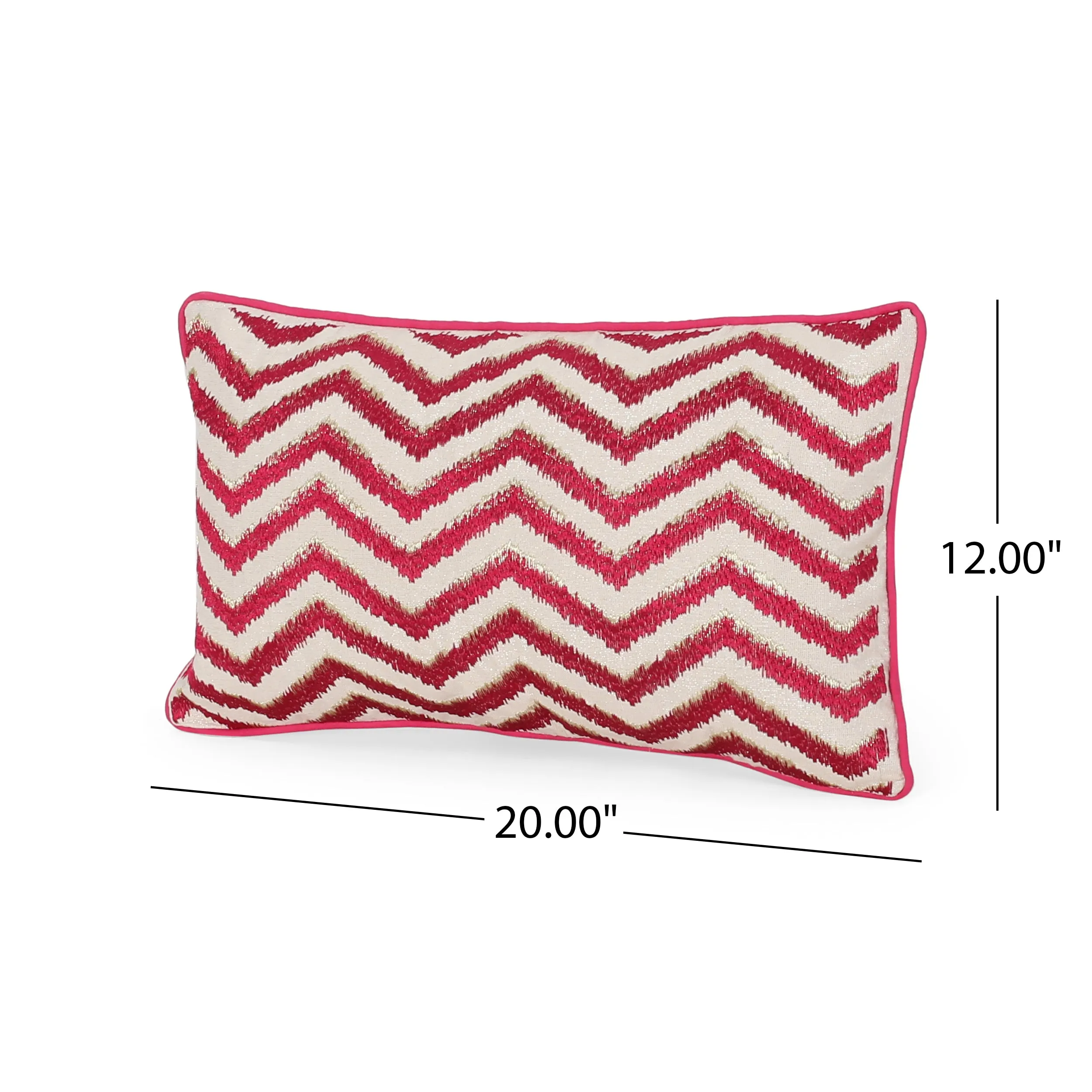 Sweety Modern Fabric Throw Pillow Cover, Red and White