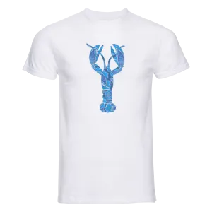 T-Shirt Big Blue Lobster White