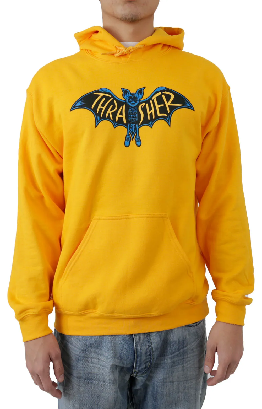 Thrasher Bat Gold Hoodie