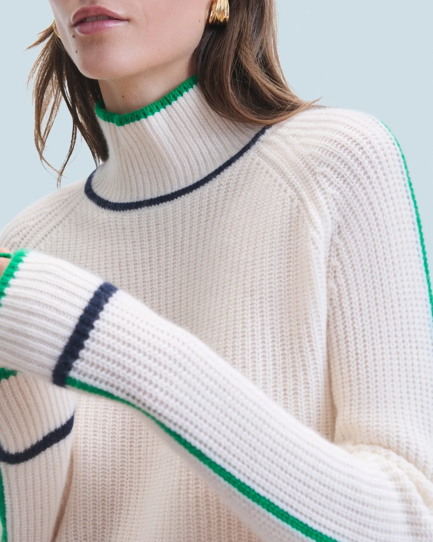 Turtleneck Knitted 2401wpm00735 Ecru