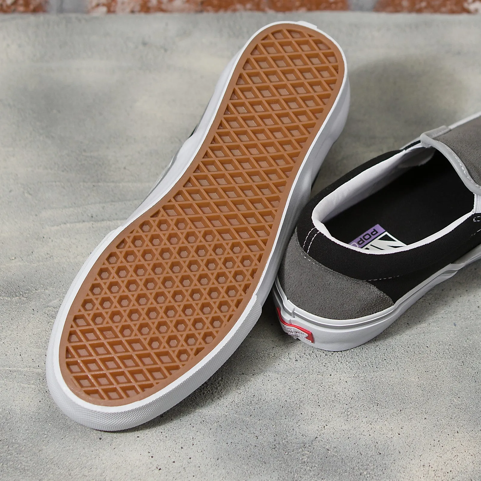 Vans Skate Slip On - (Reflective) Grey Black