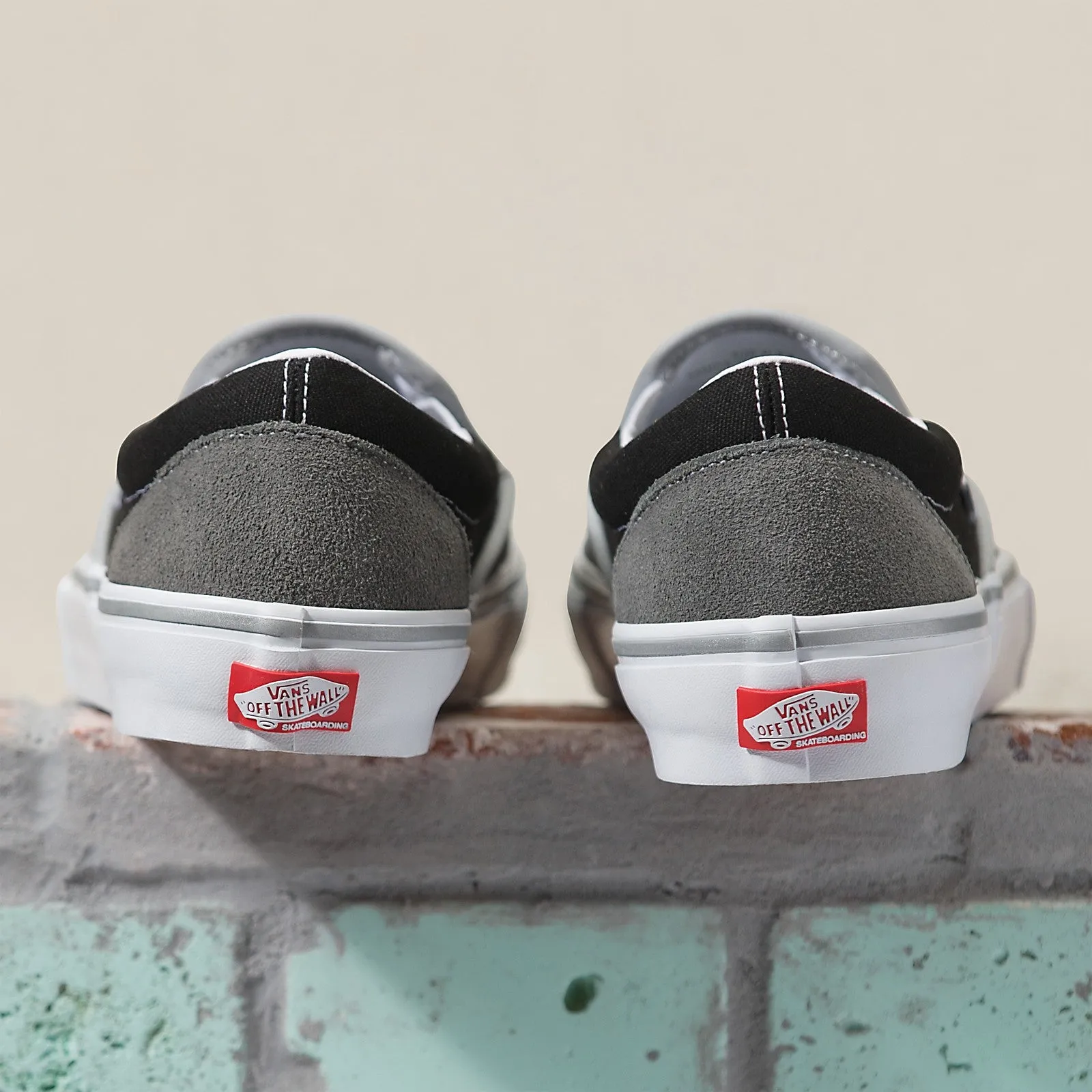 Vans Skate Slip On - (Reflective) Grey Black