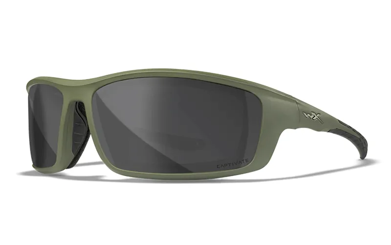 WILEY X GRID CAPTIVATE™ POLARIZED GREY - MATTE UTILITY GREEN FRAME