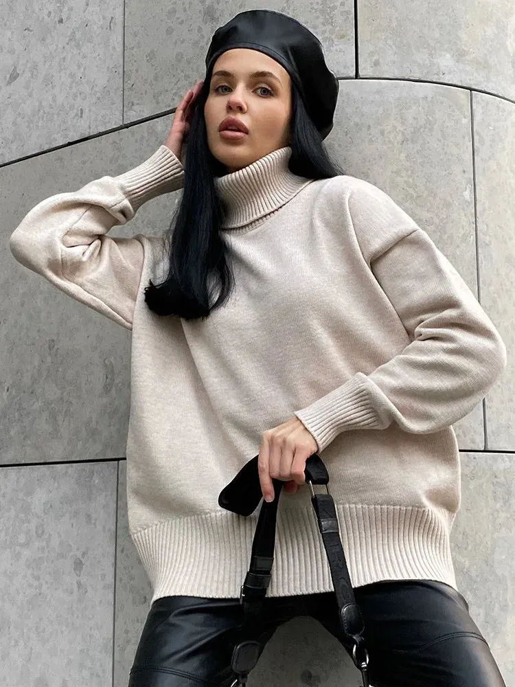 Wjczt outfit ideal Kyra Turtleneck Oversize Sweater