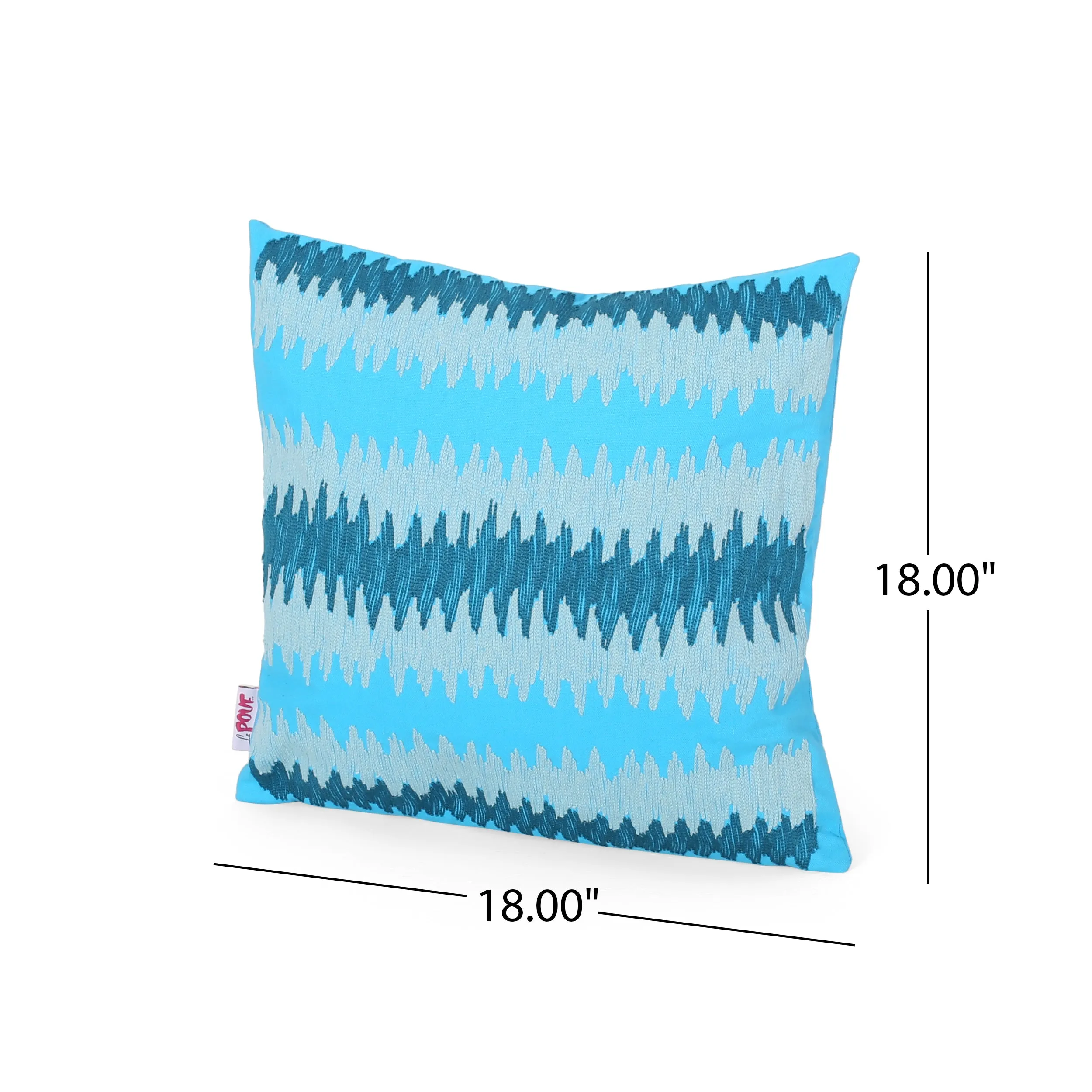 Yilia Modern Fabric Throw Pillow Cover, Teal